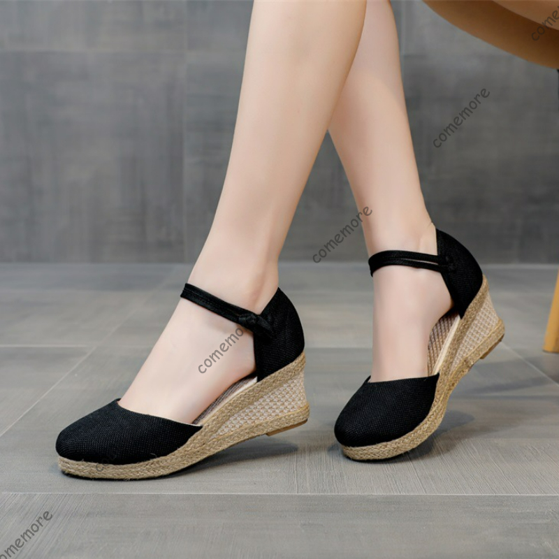 Wedge Espadrille Women - Comemore Sandalen Hoge Hak Zomerschoenen 2023