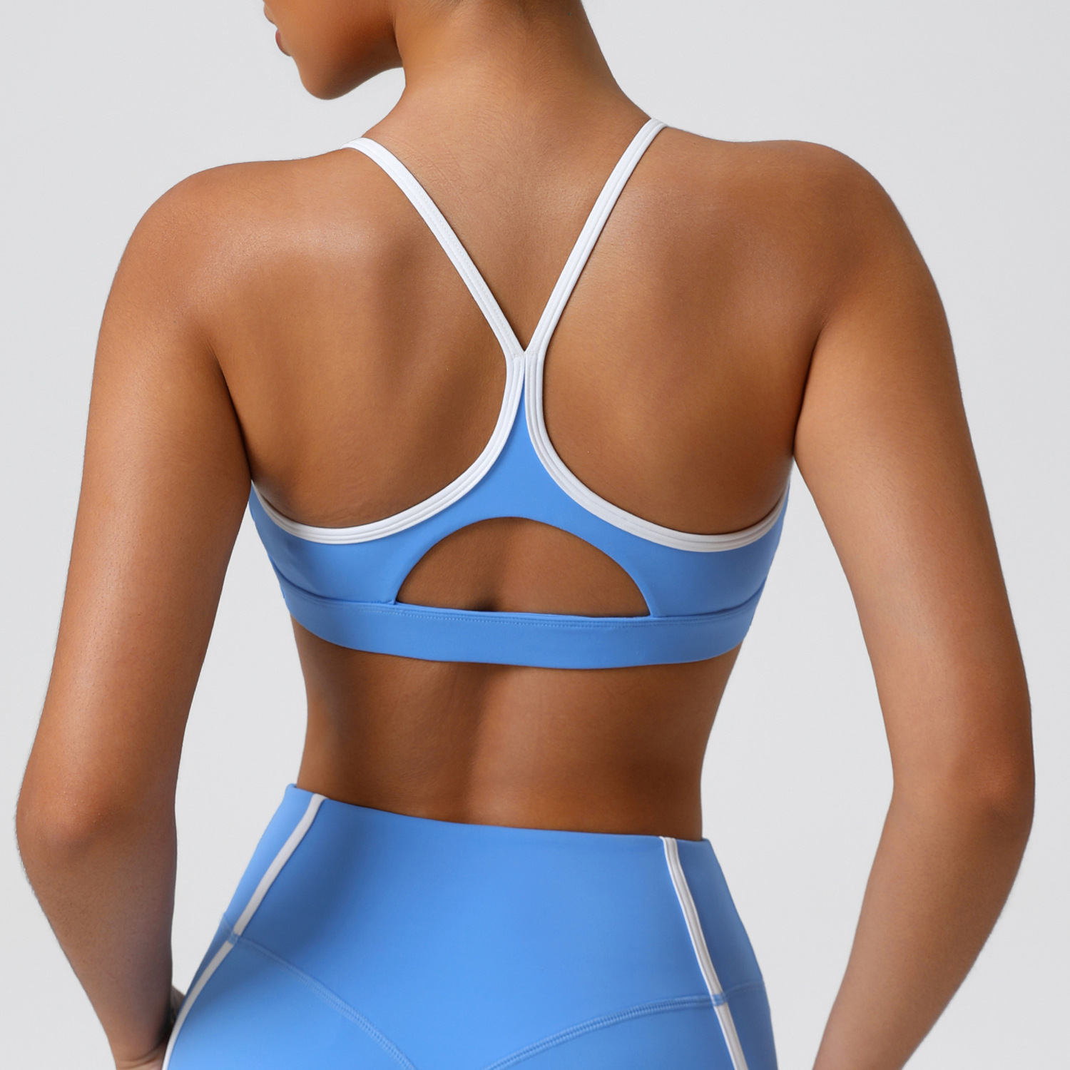 Crop Top Crochet - Rekbaar zacht sportondergoed Dames High Impact