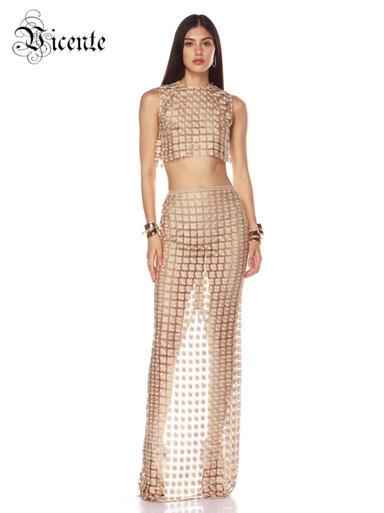 VC Stijlvolle beige mouwloze c - Crop Top Crochet recensie en prijs