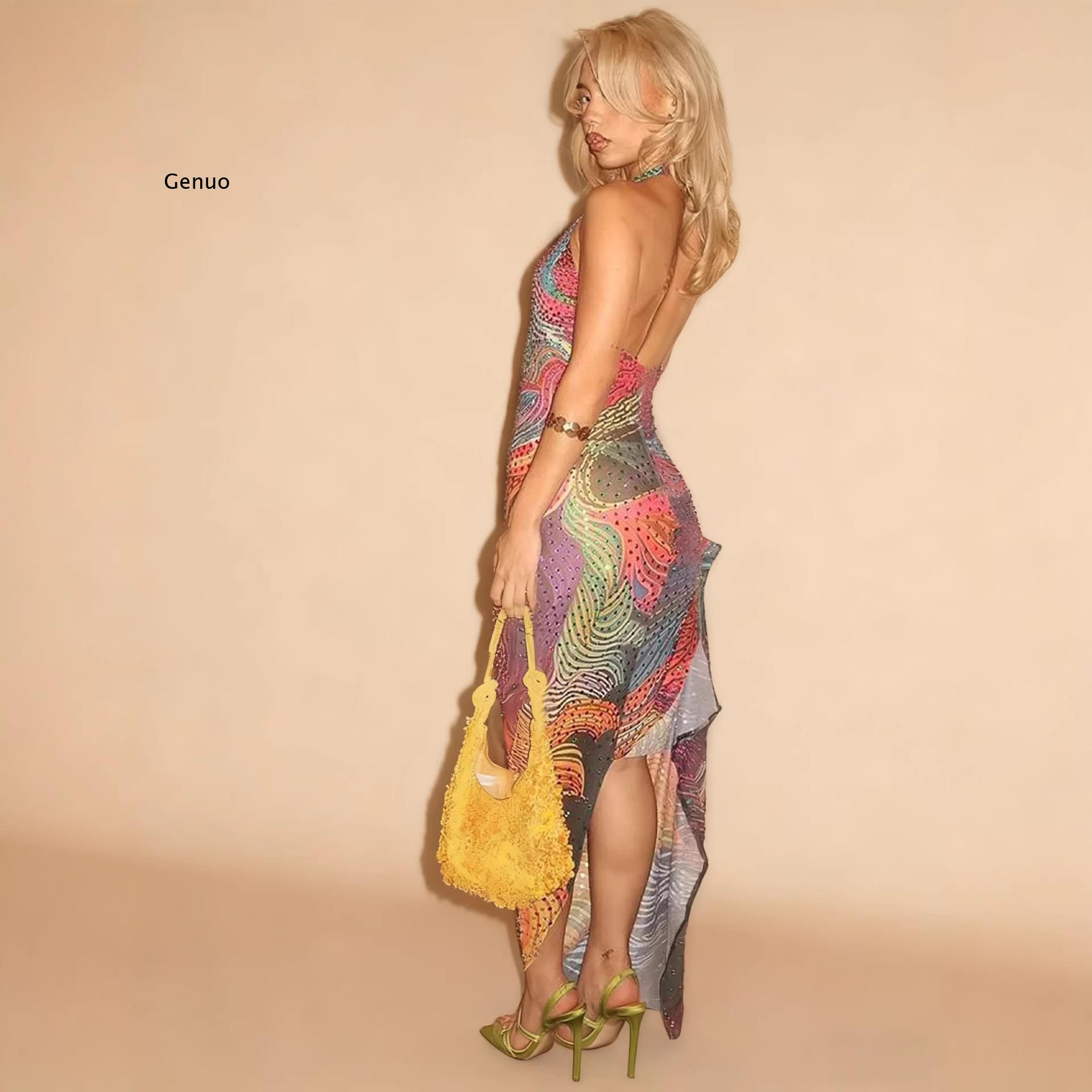 2026 Dames Maxi Jurk met Bloem - Maxi Dress Halter recensie en prijs