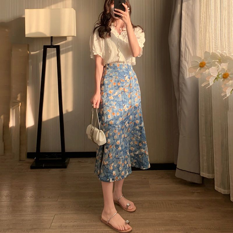 Zomerset voor dames: kanten to - Midi Skirt Floral recensie en prijs