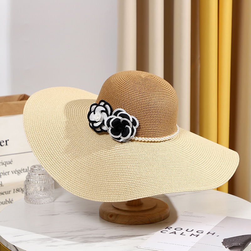 Twee Tonen Brede Rand Zomerhoe - Hat Floppy Wide recensie en prijs