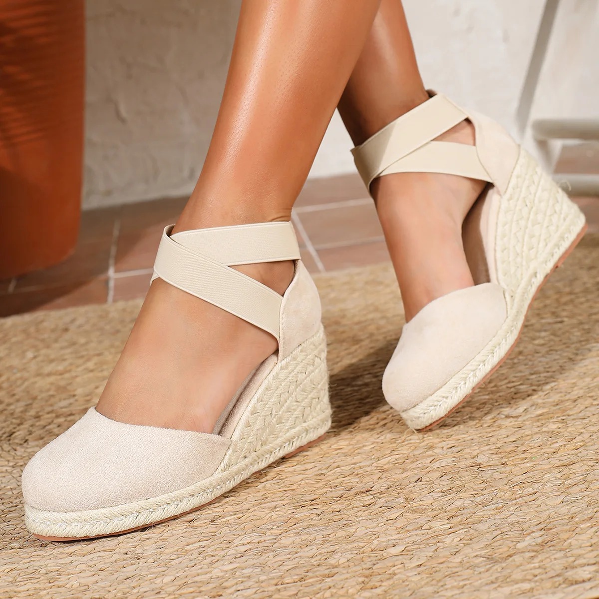Cover Toe Dames Espadrille San - Wedge Espadrille Women recensie en prijs