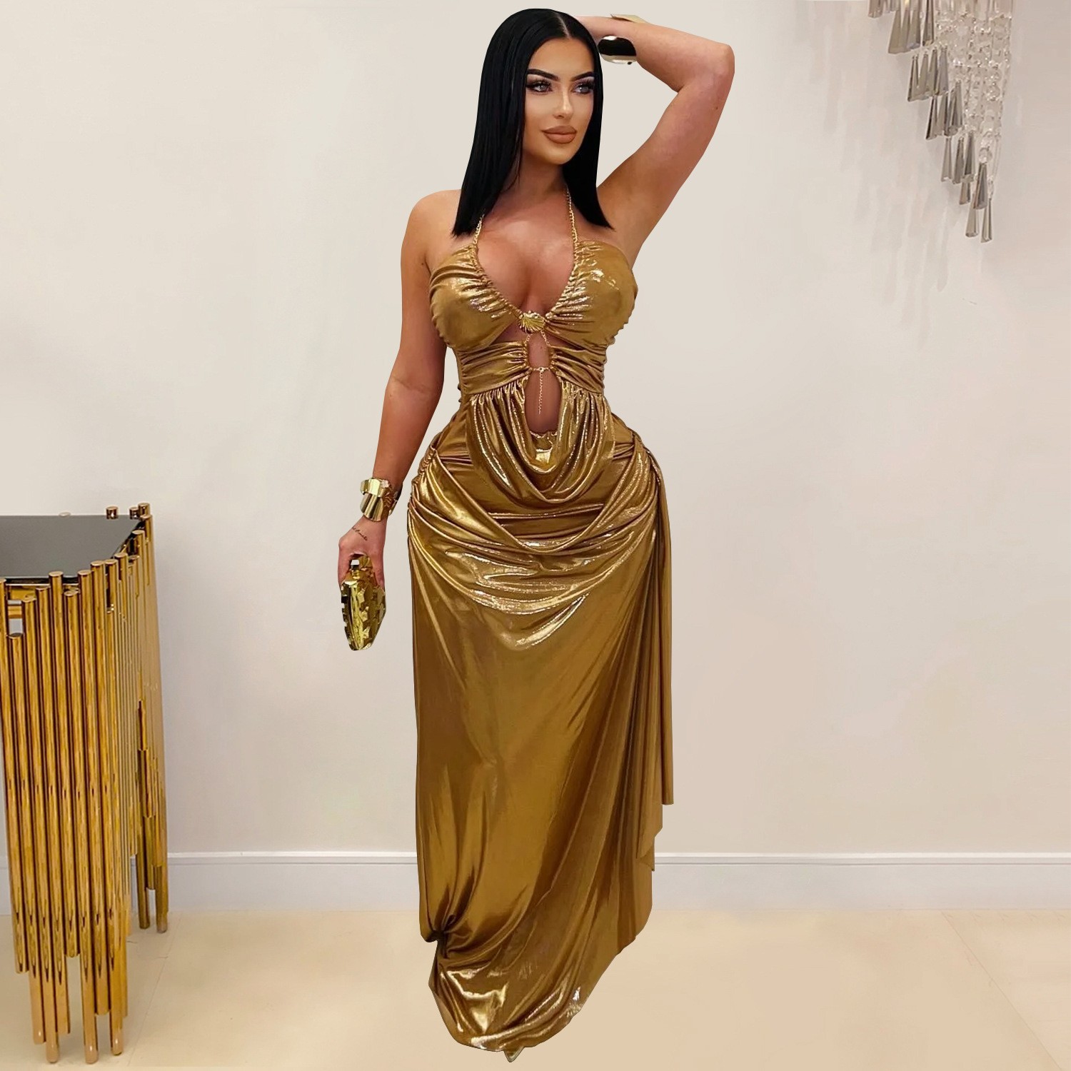 Avondjurk voor bruiloft, halte - Maxi Dress Halter recensie en prijs