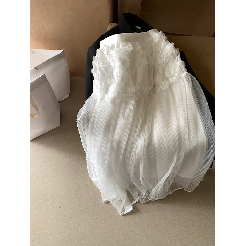 MEXZT Elegante Witte Tule Midi - Midi Skirt Floral recensie en prijs
