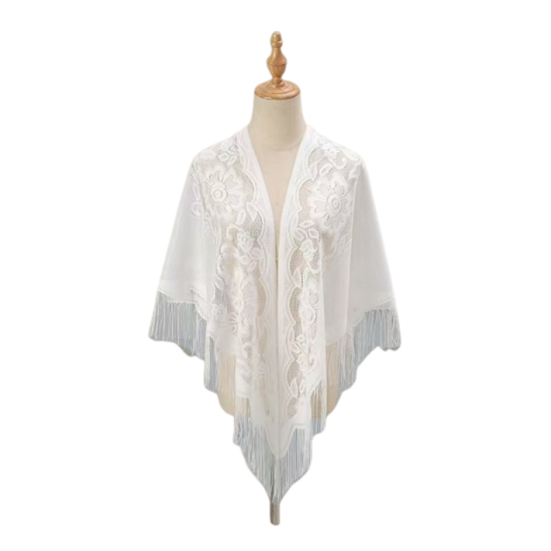 Bloemenkant Sjaal Wrap Vrouwen - Kimono Sheer Floral recensie en prijs