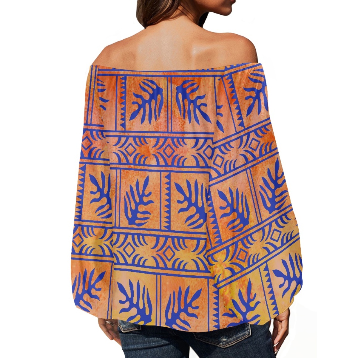 Polynesische tribale kleding S - Blouse Off Shoulder recensie en prijs