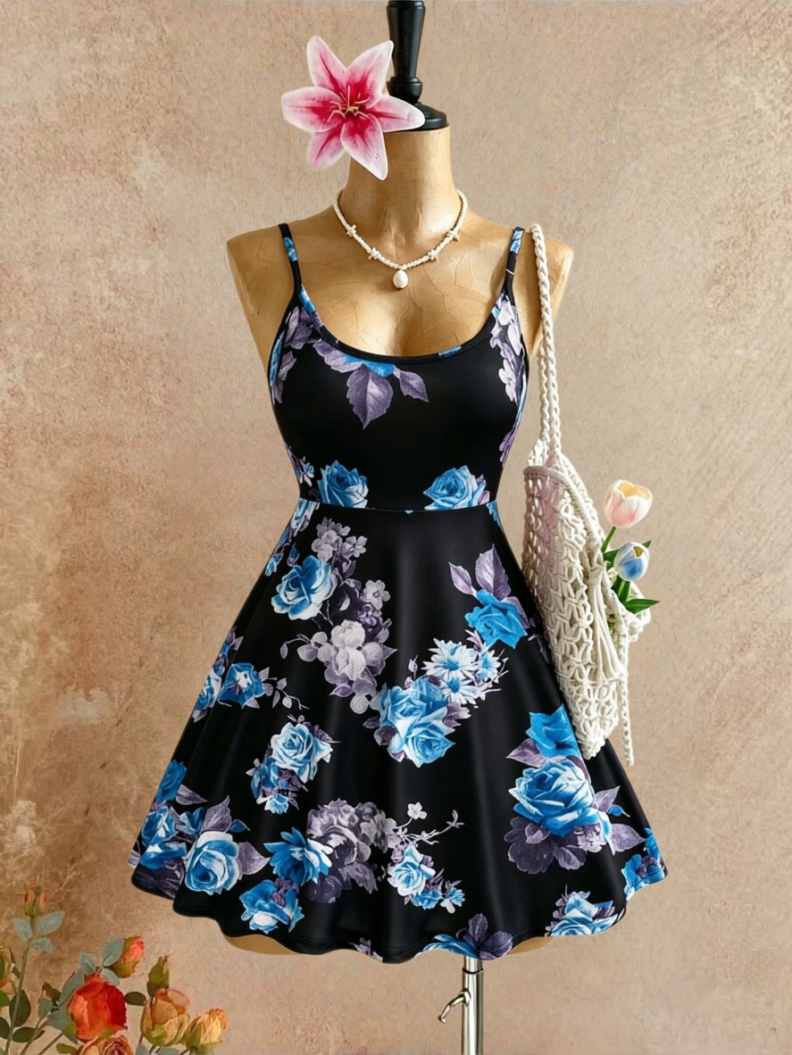 Plus size dames spaghettibandj - Romper Floral Print recensie en prijs