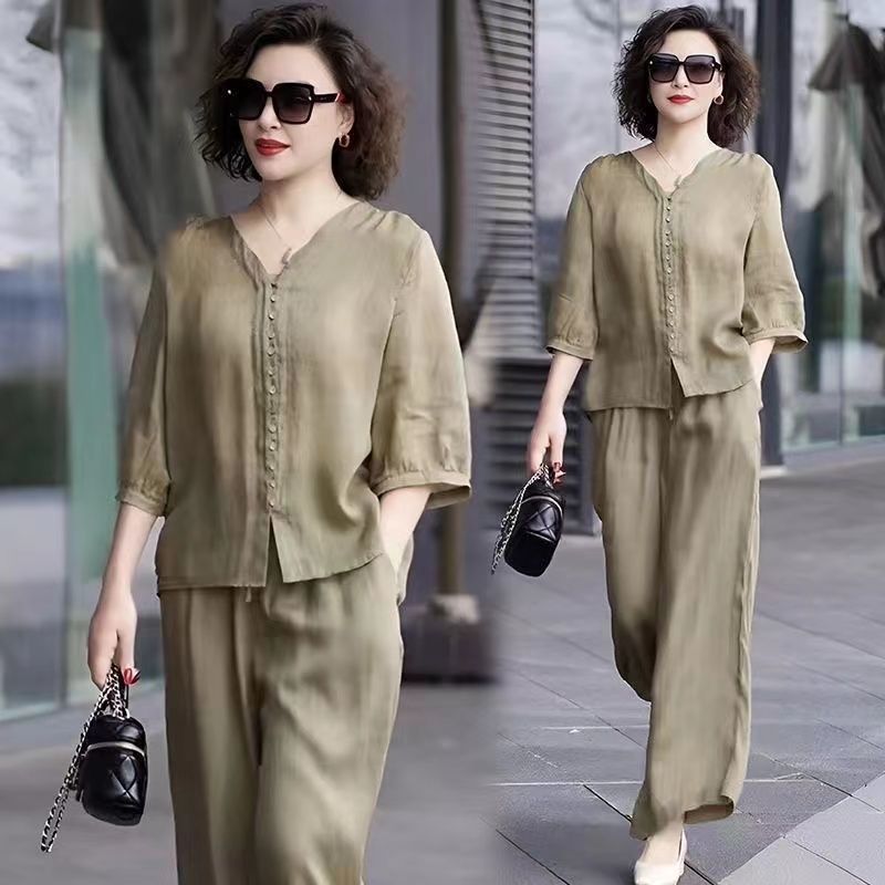 Katoenen En Linnen Damesset 20 - Linen Pant Wide recensie en prijs