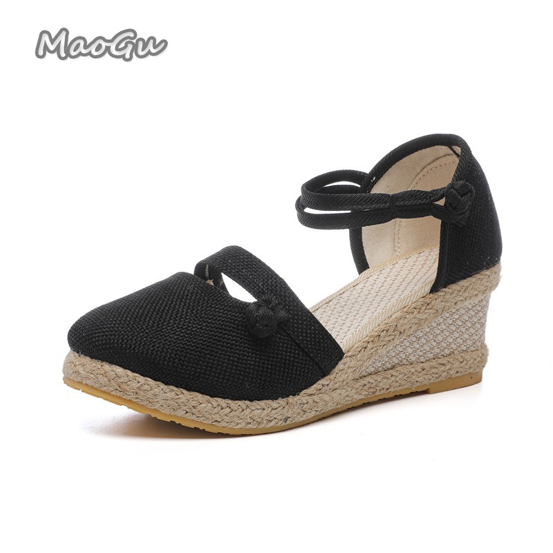 Dameslinnen espadrille-sandale - Wedge Espadrille Women recensie en prijs