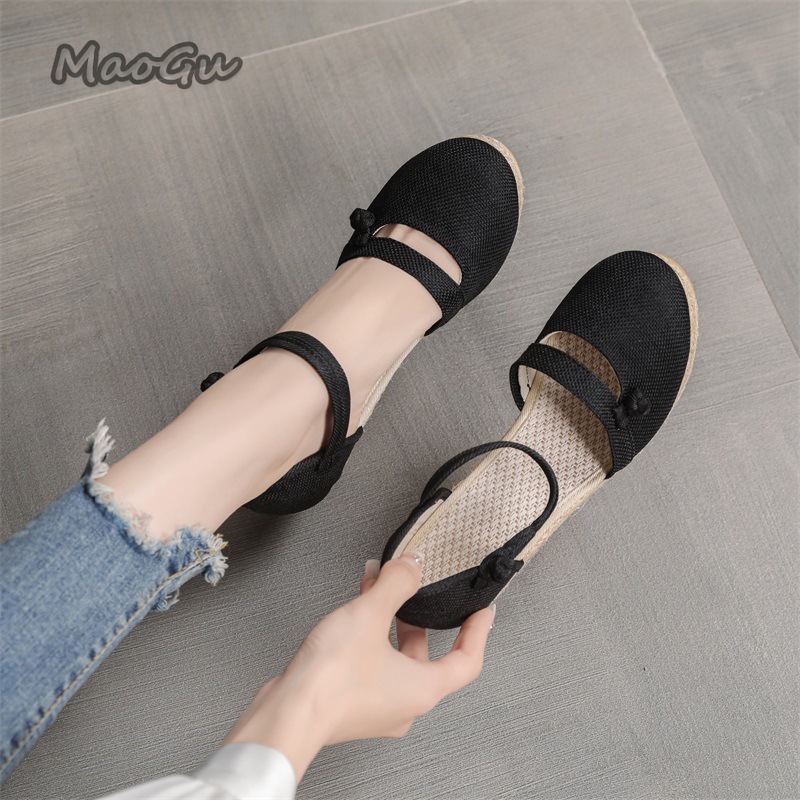 Dameslinnen espadrille-sandale - Wedge Espadrille Women recensie en prijs